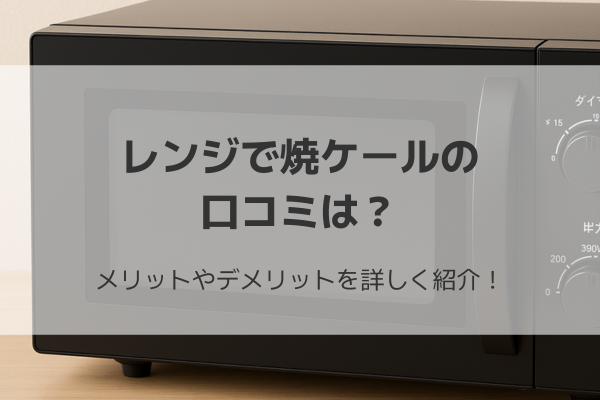 レンジで焼ケール 口コミ